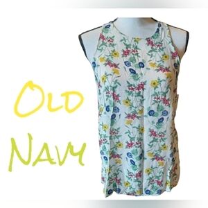 OLD Navy floral tank. New with tags. Womens size small